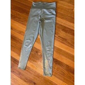 Forever 21 shiny light green Leggings Size XS